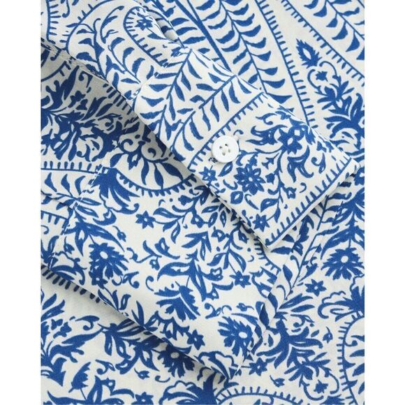 CIDER Chiffon Collar Floral Maxi Dress Sz 6 - Picture 8 of 9